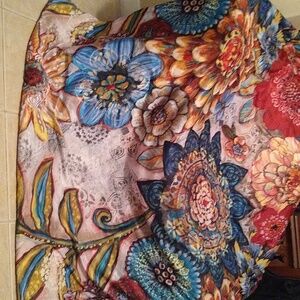 Lori Siebert floral blossom Laural home twin quilt